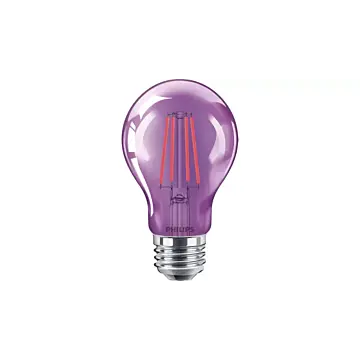Philips 568881 4A19/PER/PURPLE/G/E26/ND 4/1PF A19 bulb