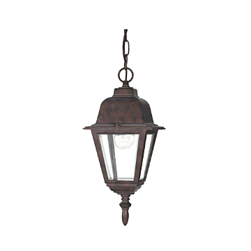 Nuvo 60-488 Briton - 1 Light 10" Hanging Lantern with Clear Glass - Old Bronze Finish