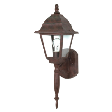 Nuvo 60-541 Briton - 1 Light 18" Wall Lantern with Clear Seeded Glass - Old Bronze Finish