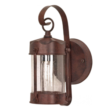 Nuvo 60-634 1 Light 11" - Piper Lantern with Clear Seeded Glass - Old Bronze Finish