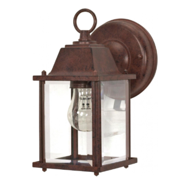 Nuvo 60-637 1 Light 9" - Cube Lantern with Clear Beveled Glass - Old Bronze Finish