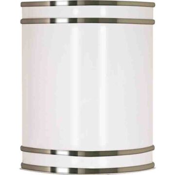 Nuvo 62-1645 Glamour LED 9 inch; Wall Sconce; Brushed Nickel Finish; CCT Selectable 3K/4K/5K