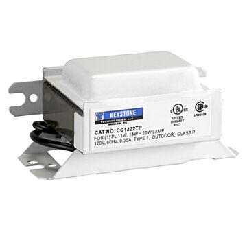 Keystone CC1322MTP Magnetic Compact Fluorescent Ballast - SIXTEEN UNITS Remaining!!!