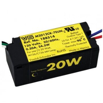 Vossloh Schwabe M2012CK-7EUN 20 Watt Electronic Metal Halide Ballast - *DISCONTINUED*