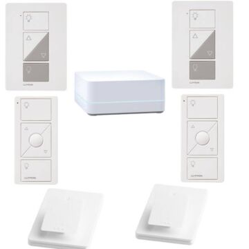 Lutron Caseta P-BDG-PKG2P Dimmer Kit for table and floor lamps - White