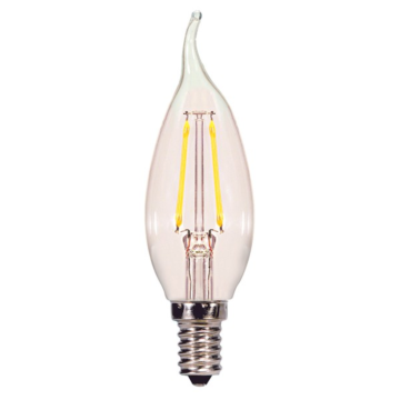 Satco S21294 LED CA11 Bulb - 3CA10/LED/927/CL/120V/E12