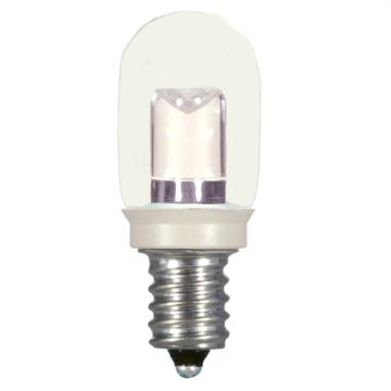 Satco S9177 LED T6 Bulb - Clear - 0.8W T6/CL/LED/120V/CD