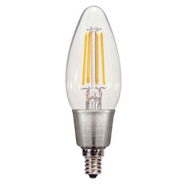 Satco S9568 LED C11 Bulb - 2.5W CTC/LED/27K/120V - *DISCONTINUED* SEE the S29920 as Possible Replacement