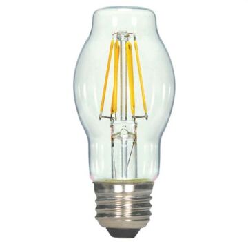 Satco S9576 LED BT15 Bulb - 6.5BT15/CL/LED/E26/27K/120V