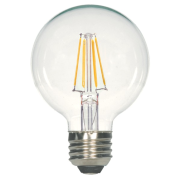 Satco S9893 LED G25 Bulb - 4.5G25/CL/LED/E26/30K/120V 