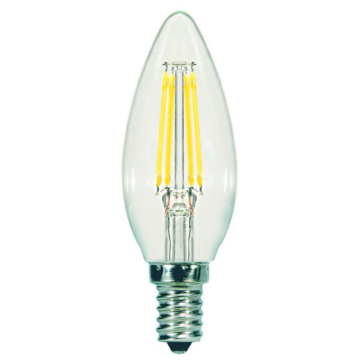 Satco S21273 LED C11 Bulb - 5.5B11/LED/927/CL/120V/E12