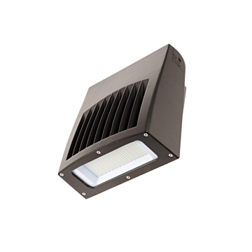 Lumark ASWPLED1S Sm LED Wall Pack, Selectable Lumens, CCT & Dusk-to-Dawn via Button-type photocontrol