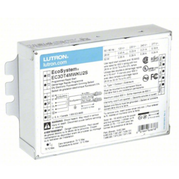 Lutron EcoSystem EC3DT4MWKU2S CFL Dimming Ballast - *DISCONTINUED*