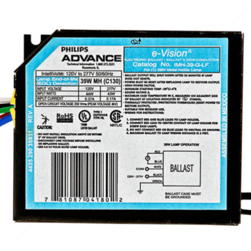 Advance e-Vision IMH-39-G-LF 39 Watt Metal Halide Ballast