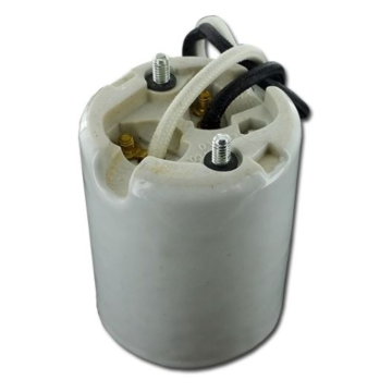 4KV Mogul Base Socket - Terminal Screws with 11" Leads