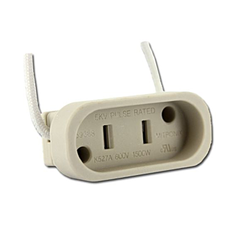 Incandescent Mogul End Prong - 5KV Pulse Rated with Leads