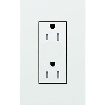 Lutron LTR-F15-TR-WH - 15A Duplex Receptacle