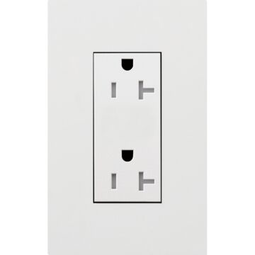 Lutron LTR-F20-TR-WH - 20A Duplex Receptacle