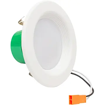 Westgate MFG RDL4-BF-MCT5 4in. Multi-CCT Recessed Light with Baffle Trim, 10W, 2700K/3000K/3500K/4000K/5000K