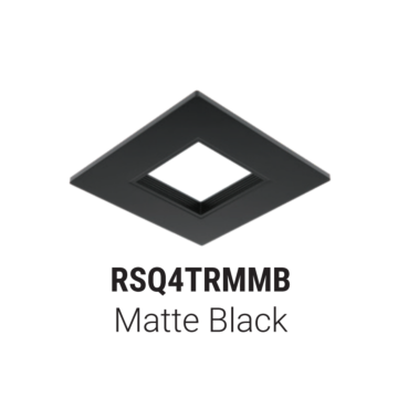 Halo RSQ5TRMMB RSQ 5” Square Baffle Decorative Overlay