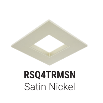 Halo RSQ6TRMSN RSQ 6” Square Baffle Decorative Overlay