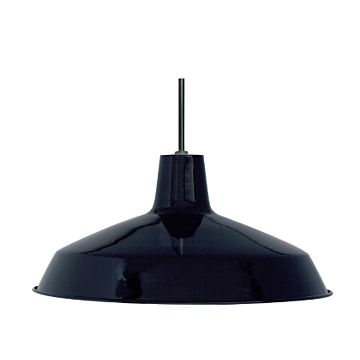 Nuvo SF76-284 1 Light - 16" Pendant with Warehouse Shade - Black Finish