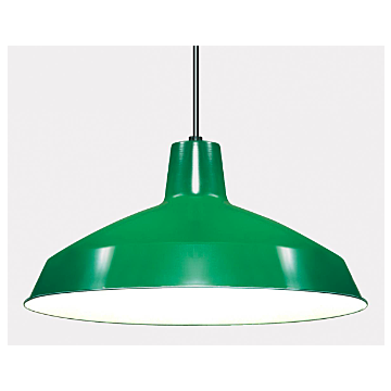 Nuvo SF76-660 1 Light - 16" Pendant with Warehouse Shade - Green Finish