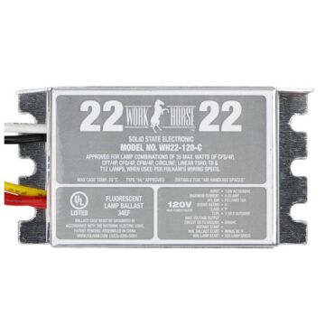 Fulham WorkHorse WH22-120-BLS Electronic Ballast- DISCONTINUED. SEE the -C or -L version