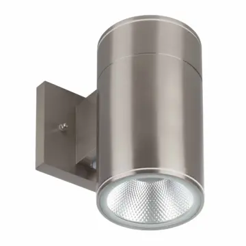Westgate MFG WMC-DL-MCT-BN-DT - 4in.Wall Mount Outdoor Cylinder Downlight  3CCT Selectable 15W Brushed Nickel