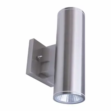 Westgate MFG WMC2-UDL-MCT-BN-DT - 2in 3CCT-Selectable LED Outdoor Cylinder Up/Downlight, 12W, Brushed Nickel
