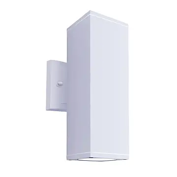 Westgate MFG WMCS-UDL-MCT-WH-DT - 3.5in 3CCT-Selectable LED Outdoor Square Cylinder Up/Downlight, 24W, White