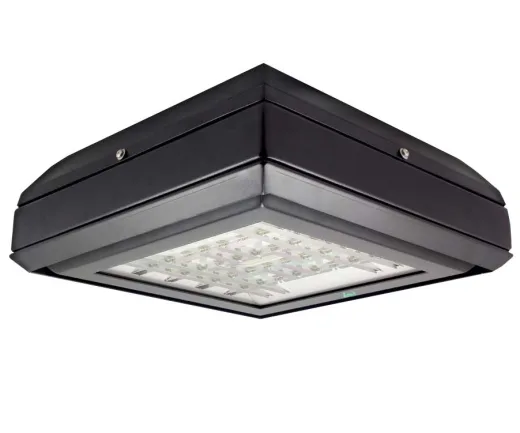 Low-profile LED parking garage luminaire