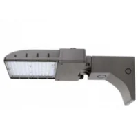 LED area light on an arm mount